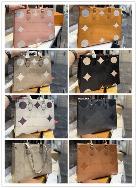 

onthego shopping handbag bag spring colorful sunrise mm designer tote bag gradient blue monograms pattern on the go 35cm handle bags luxury