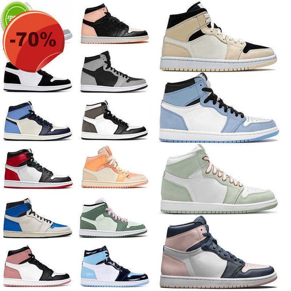 

boots basketball shoes shoes basketball trainers bubble gum rust pink university blue mid grey shadow high obsidian chicago air jorden 1 jum, Black