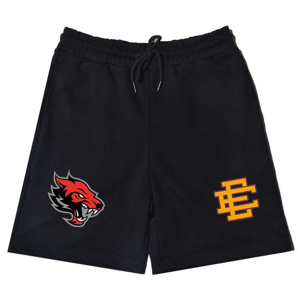 

2023 men's and women's casual shorts west coast brand eric emanuel basic short new york city skyline summer fitness sweatpants gym, White;black