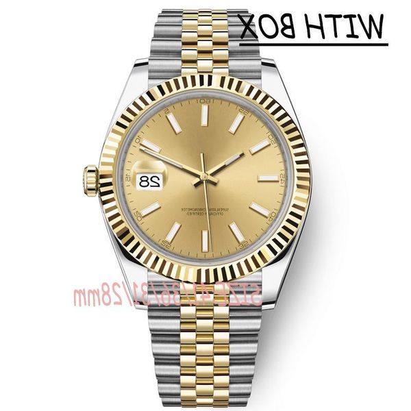 

caijiamin-mens watches 36/41mm automatic movement stainless steel watch 28/31 women 2813 mechanical quartz wristwatches waterproof lumi mxdg, Slivery;golden