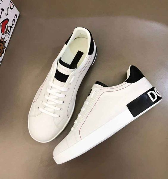 

luxury 23s/s calfskin nappa man sneakers shoes white black leather trainers famous brands comfort couple skateboard men's casual walkin
