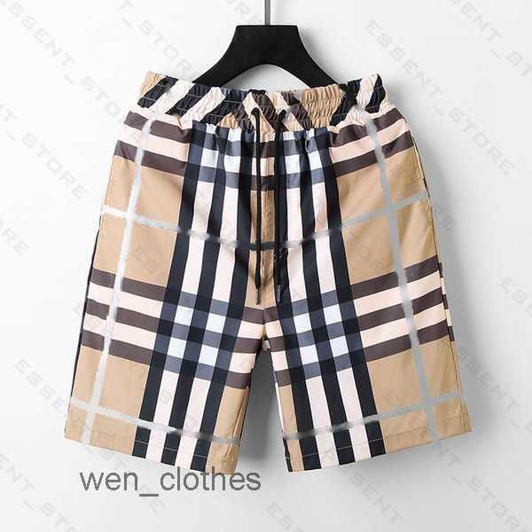 

burbrery plaid shorts 2022 mens summer fashion beach pants designers board swim short gym mesh sportswear quick drying swimwear printing man, White;black