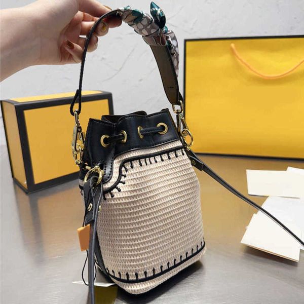 

drawstring beach weavn crossbody bags small luxury designer shoulder clutch strap single messengers purses 230118