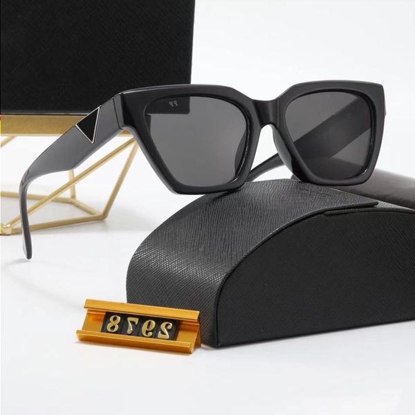 

men women designer sunglasses fashion classic eyeglasses goggle outdoor beach sun glasses for man woman 4 color optional triangular sig qcac, White;black