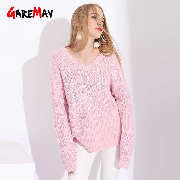 

women's sweaters knitted v neck pink women pulovers vintage winter woman knitting pullovers autumn basic female pull 230118, White;black