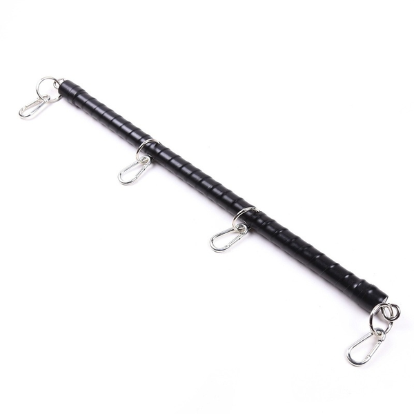 

mens g-strings metal spreader bars with hanging handcuffs restraints suspension swing pu leather cuffs bondage toys for men, Black;brown