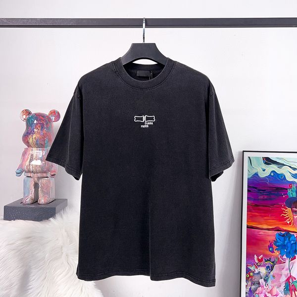 

22ss designer letter printed t shirts tee sweatshirt fashion high street short sleeves summer casual t-shirt breathable men women crew neck, Black;brown