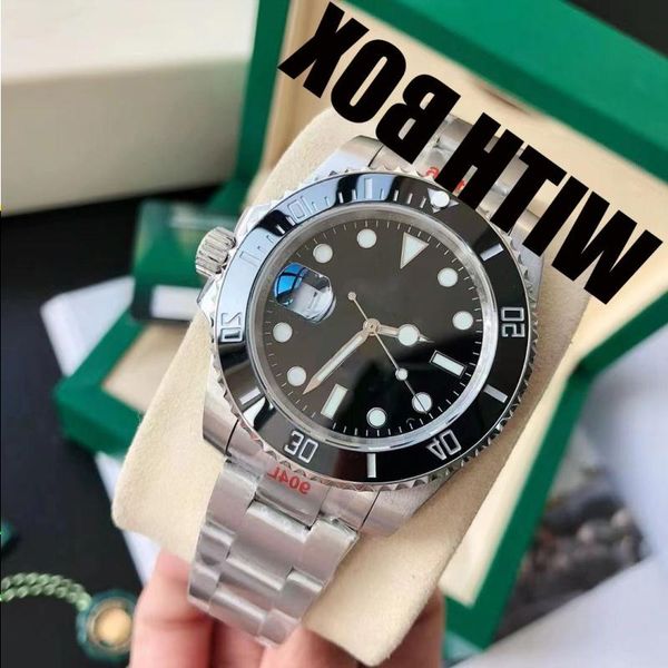 

mens automatic mechanical ceramics watches 41mm full stainless steel gliding clasp swimming wristwatches sapphire luminous watch montre tqxt, Slivery;golden