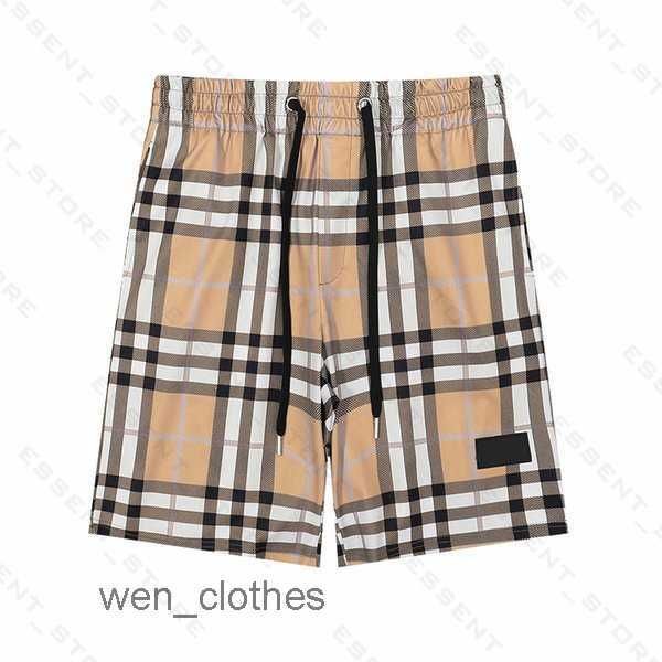 

burbrery plaid shorts 2022 mens summer fashion beach pants designers board swim short gym mesh sportswear quick drying swimwear printing man, White;black