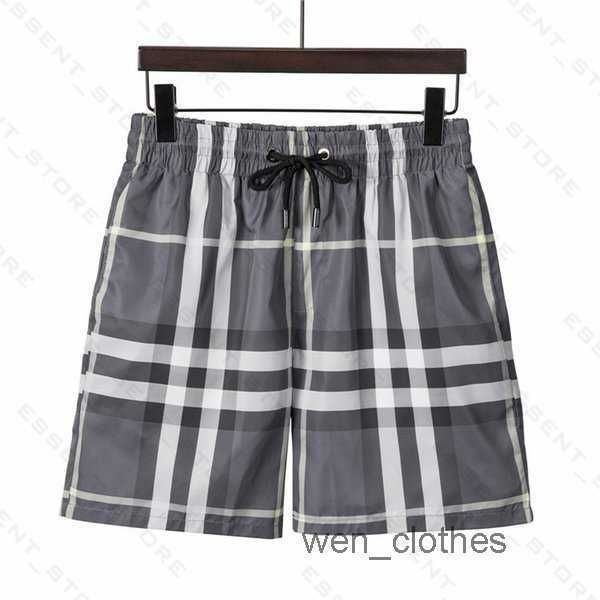 

burbrery plaid shorts 2022 mens summer fashion beach pants designers board swim short gym mesh sportswear quick drying swimwear printing man, White;black