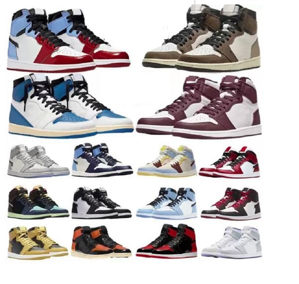 

2023 kids big boy 1 1s basketball shoes jumpman og hyper royal white shadow designer sneakers obsidian university blue unc mid obsidian trai, Black