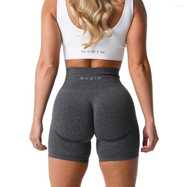 

active shorts nvgtn women's seamless high waist smile contour cycling gym yoga workout casual sports