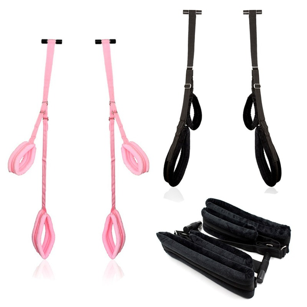 

mens g-strings black/pink appeal accessories restraint bondage love hanging door swing chairs toys sm games for woman man, Black;brown