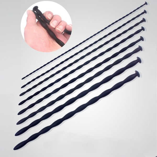 

mens g-strings latest urethral catheter silicone urethral sounding stimulant dilator urethral rod catheter toys for adults, Black;brown