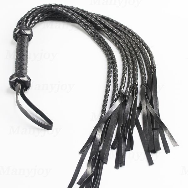 

mens g-strings 140cm pu leather whip handle spanking paddle scattered whip knout flirting erotic toys for games intim, Black;brown