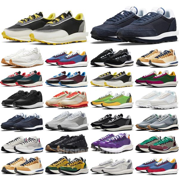 

running shoes mens trainers outdoor sneakers black white sail gum sesame tour yellow pine green 2022 sacaiss vaporwaffle men women ldv waffl