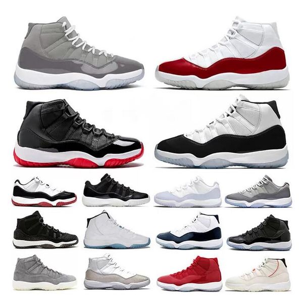 

high cool grey 11 basketball shoes 11s animal instinct bred jubilee jumpman jam cap and gown citrus cherry pure violet kids big boy trainers, Black