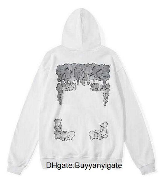 

offes flower designer fashion mens hoodies x printed hoodie women hooded sweatshirt asian size hyq1, Black