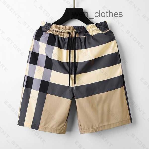 

burbrery plaid shorts 2022 mens summer fashion beach pants designers board swim short gym mesh sportswear quick drying swimwear printing man, White;black