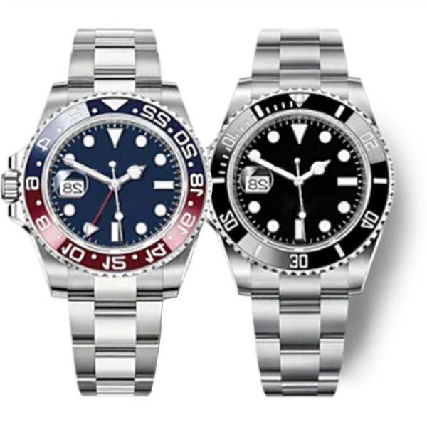 

mens watch automatic mechanical watches 40mm luminous wristwatch perfect quality ceramic case folding clasp waterproof design business sslo, Slivery;golden