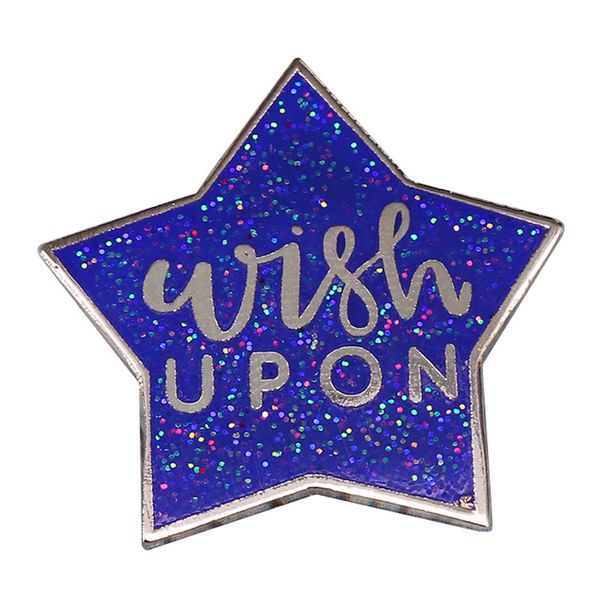 

creativity star lapel enamel brooch pins collecting cartoon metal badges children fashion jewelry gifts adorn backpack collar, Blue