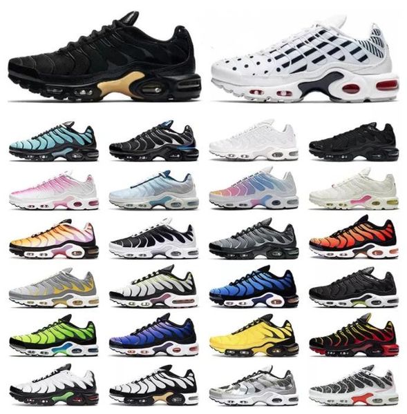 

2023running shoes new tn plus men women knicks black bubblegum yolk cherry all red cool grey neon olive pure platinum psychic blue outdoor t