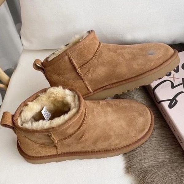 

australia winter mini snow boots classic warm boots women full fur fluffy furry satin ankle bootss kids booties slippers size us4-13, Black