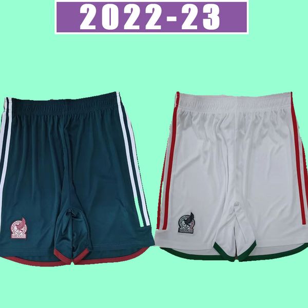 

long sleeve 2022 2023 mexico soccer shorts world h.losano guardado chicharito g dos santos 22 23 cup football pants camiseta de futbol home, Black;red