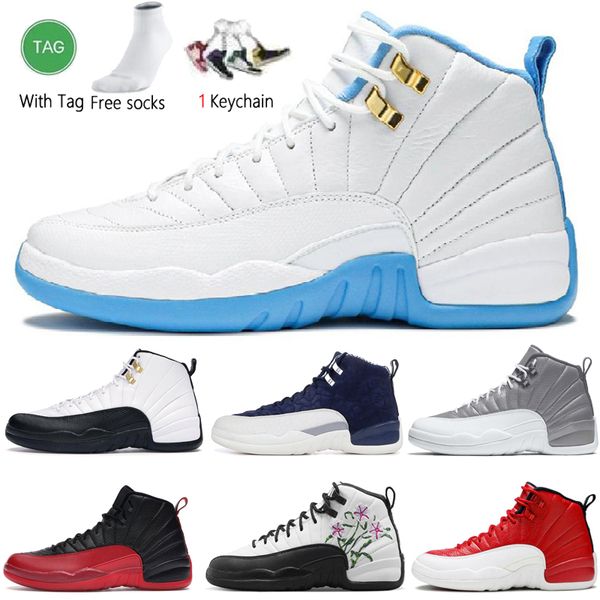 

designer basketball shoes 12s men sneakers 12 sports shoe mens trainers dark concord flu game university blue gold black red taxi indigo roy