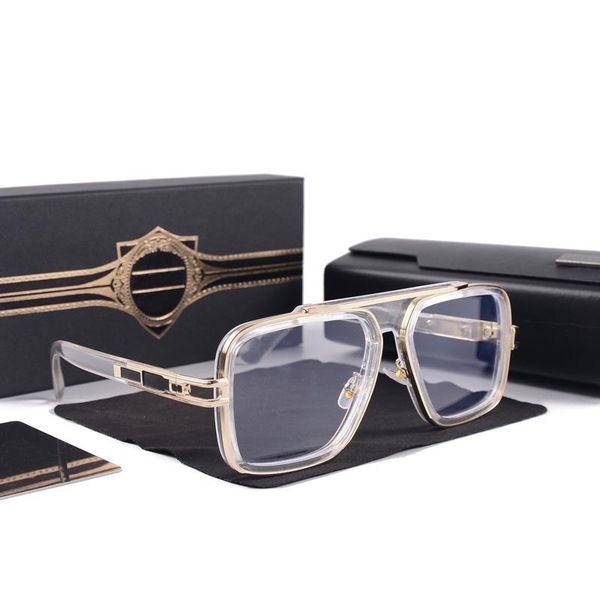 

2022 vintage sunglasses square women's sun glasses fashion designer shades luxury golden frame sunglasses uv400 gradient lxn-evo d rwdl, White;black