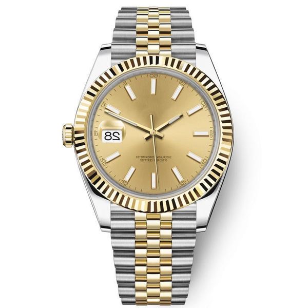 

mens mechanical watches 36/41mm automatic full stainless steel luminous waterproof 28/31mm quartz women watch couples style classic wri gqfx, Slivery;golden