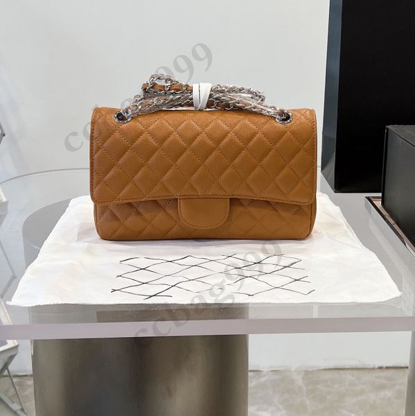 

womens classic caviar double flap bags quilted silver metal hardware chain multiple pochette crossbody wallets luxury handbags shoulder jumb