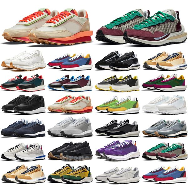 

sacaiss x fragment cool grey blue void casual shoes mens womens vaporwaffle ldv waffle orange blaze sesame black team royal gum sail white n