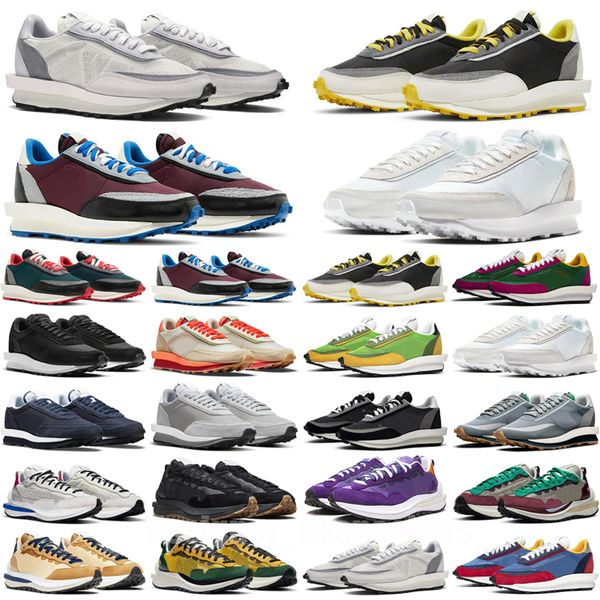

sacais x fragment cool grey blue void running shoes mens womens vaporwaffle ldv waffle orange blaze sesame black team royal gum sail summit
