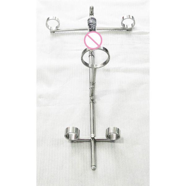 

mens g-strings heavy duty spreader bar stainless steel toture frame bondage restraint plug hand ankle cuff restraint adults gam, Black;brown