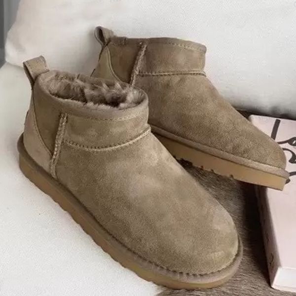 

women classic australian mini snow boots warm full fur fluffy furry satin ankle bootss kids booties slippers size us4-13, Black