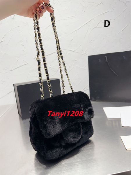 

super popular shoulder bags designer furry crossbody bag autumn&winter luxury lady clutch purses vintage women's luxurys handbags fashi