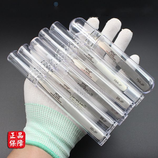 

makeup tools 100 original genuine vetus jp series premium tweezers for eyelash s antistatic hyperfine high precision pinzas 230114