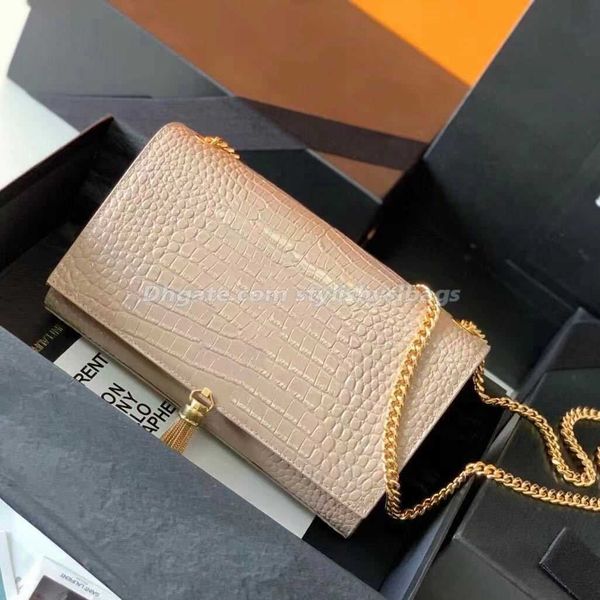 

shoulder bags luxury handbag alligator shoulder bags tassel women cross body chain bag clutch lady flap leather designer handbags satchel me