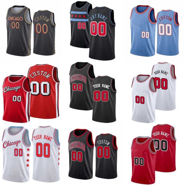 

chicago''bulls''custom mens womens youth 25 dalen terry 37 kostas antetokounmpo demar 11 derozan zach 8 lavine michael 2, Black;red