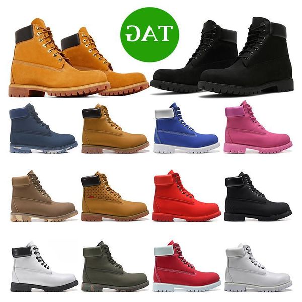 

designer boots martin booties mens womens wheat black ankle boot red white pink olive camo browm navy blue outdoor sports sneakers size qnrx