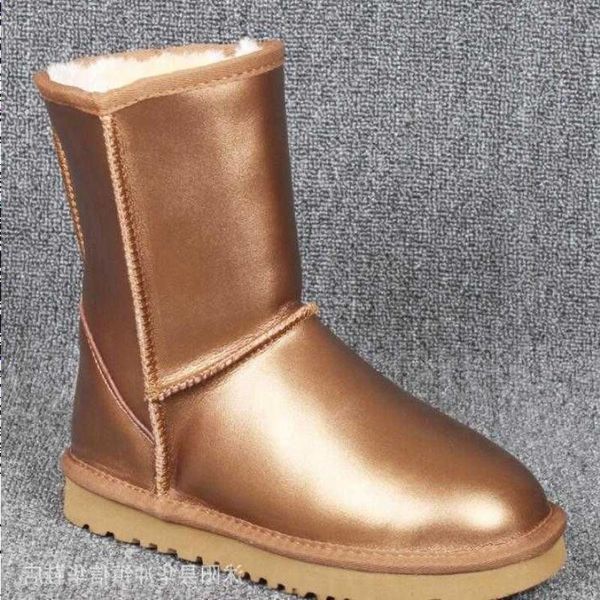 

2022 snow boots women boots classic u5825 short keep warm with card dust bag tag sell aus lady girl women eamso, Black