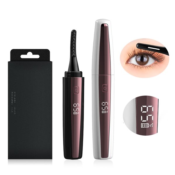 

eyelash curler ladies makeup tool usb rechargeable lift long lasting electric heated 230114