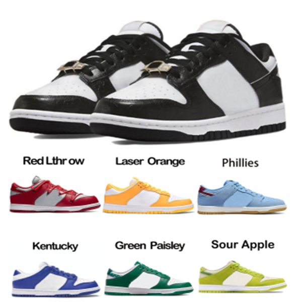 

2023 men women shoes flat trainers casual sneakers white black panda grey fog unc gai varsity green laser orange syracuse mummy coast candy