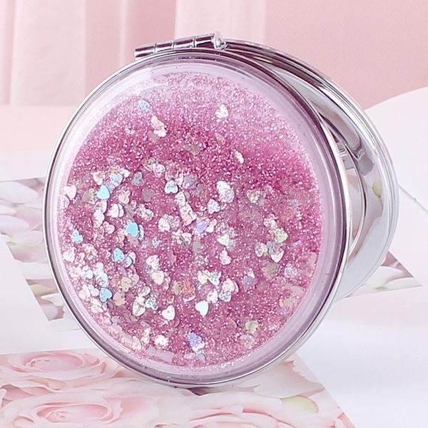 

other health beauty items tshou543 portable doublesided folding cosmetic mirror female gifts with flowing sparkling sand mini makeup compact