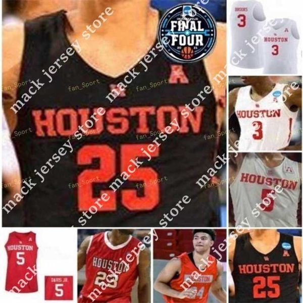 

basketball nik1 ncaa basketball final four houston cougars 24 quentin grimes jersey 0 marcus sasser 3 dejon jarreau 2 caleb mills justin, Black