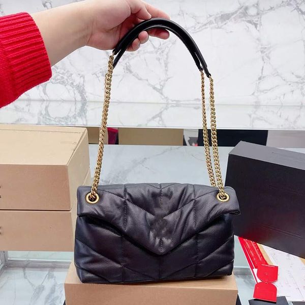 

genuine leather loulou y-shaped shoulder bags handbag underarm hobo cross body bags genuine leather envelope favourite fashion designer puff