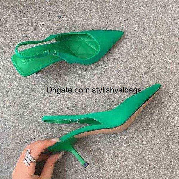 

dress shoes summer new women high heels pointed toe slingback shollow sandals woman shoes 7cm stiletto heels bright color wedding pumps 0120, Black
