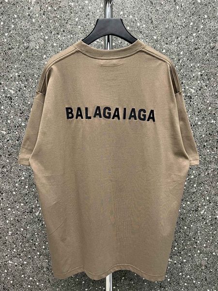 

men's plus tees & polos round neck embroidered and printed polar style summer wear with street pure cotton w63s932, Black;brown