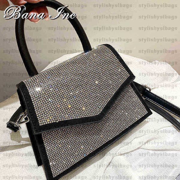 

clutch bags luxury women handbags for women diamond bling pu leather mini tote women shoulder bag crossbody bag flap design 012023h